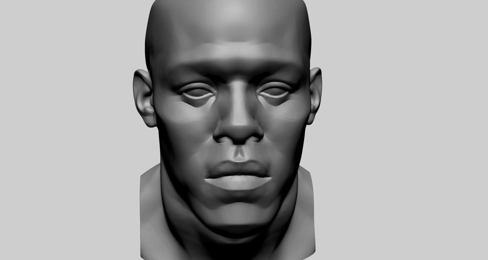 Male Head Printable B 3D print model_8