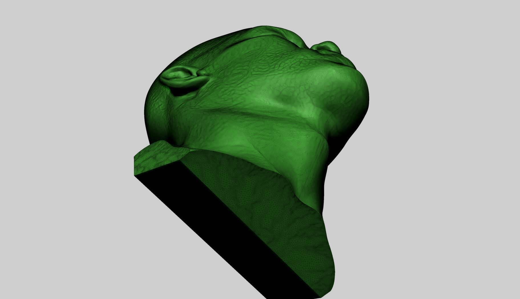 Male Head Printable B 3D print model_11