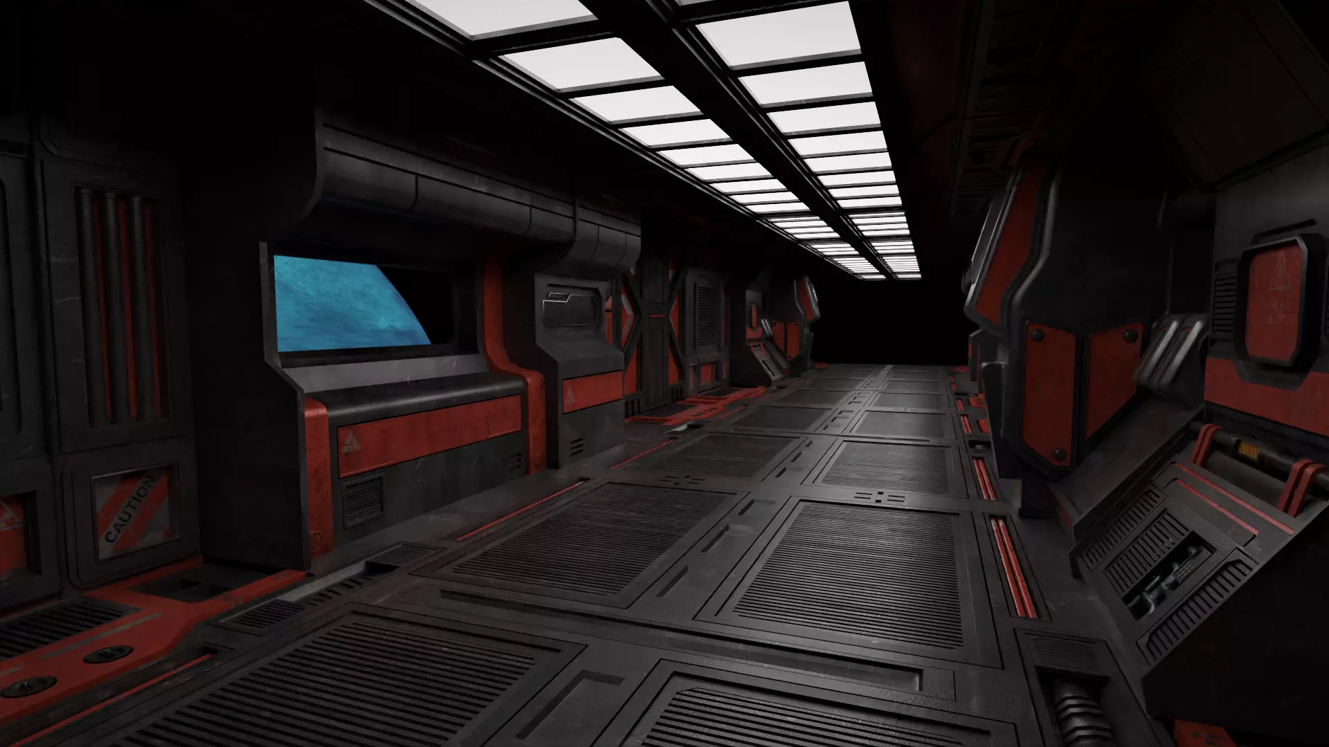 Realistic Modular Sci-fi Panel Pack Low-poly 3D model_0