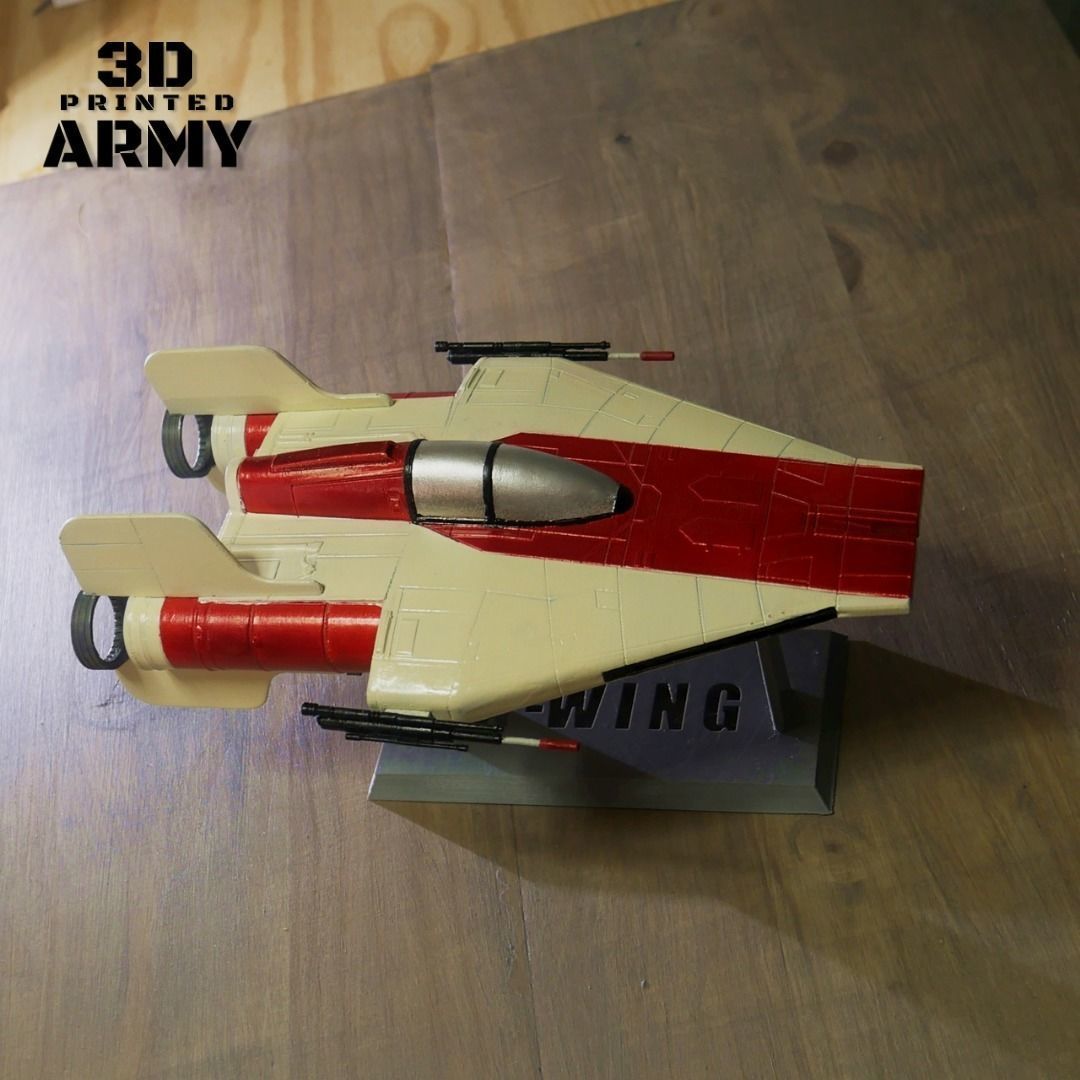 Star Wars A-WING RZ-1 starfighter  -3D Print STL files 3D print model_20