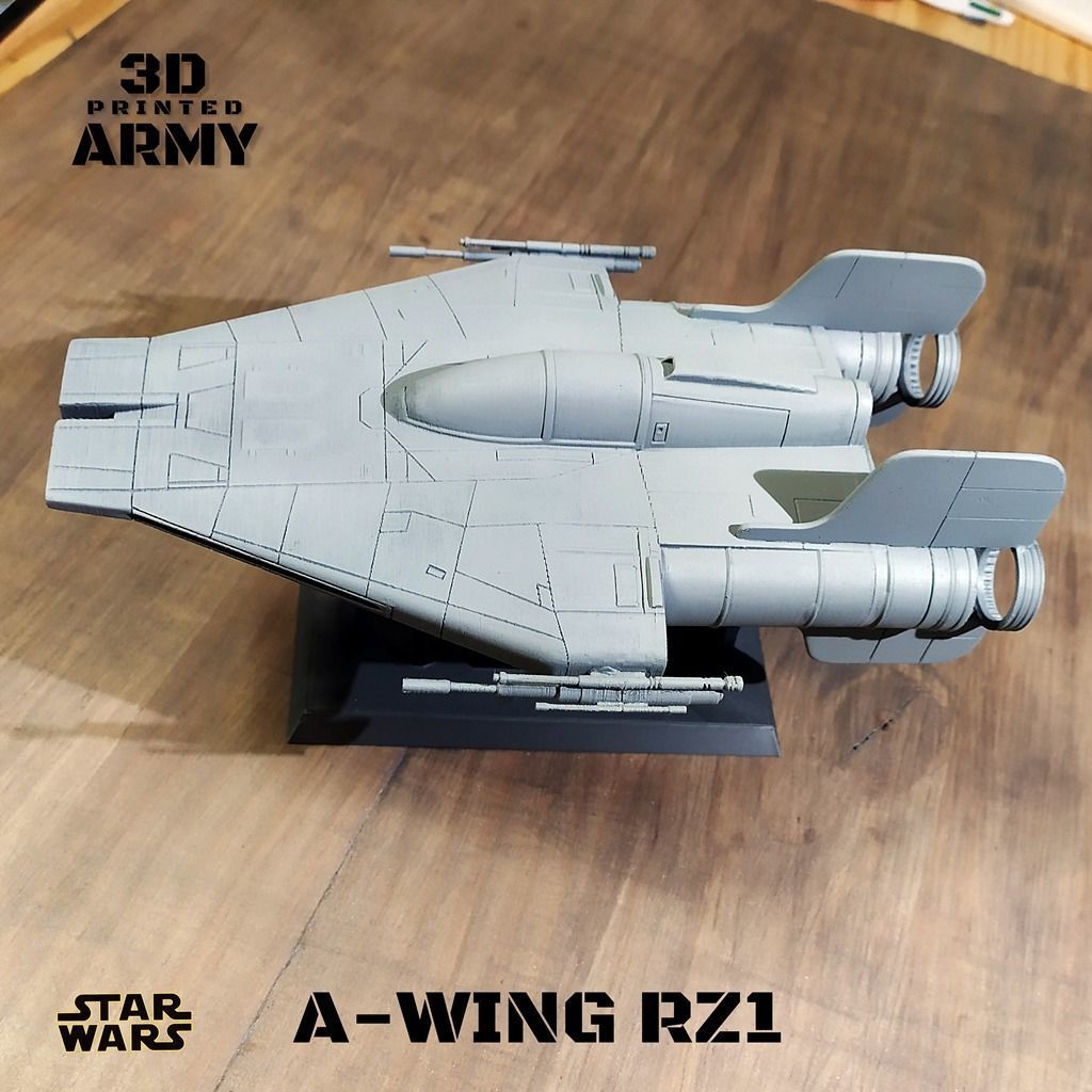 Star Wars A-WING RZ-1 starfighter  -3D Print STL files 3D print model_19