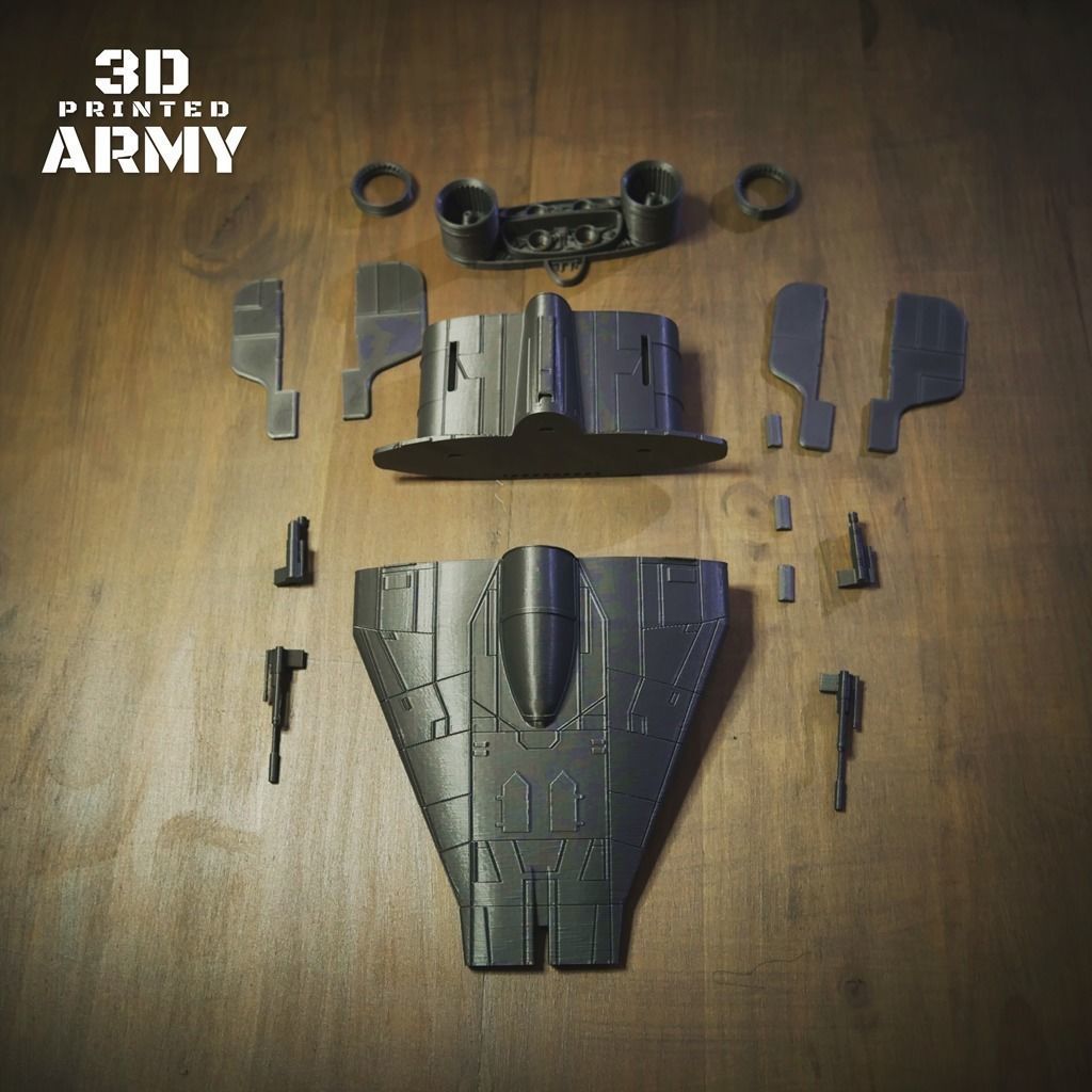Star Wars A-WING RZ-1 starfighter  -3D Print STL files 3D print model_18