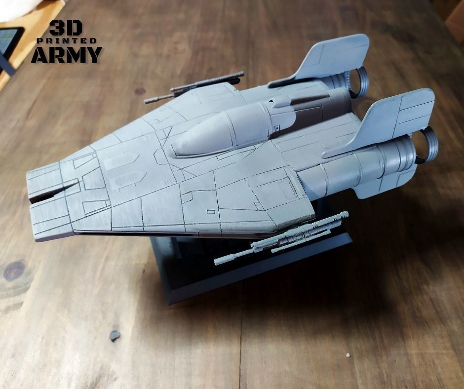 Star Wars A-WING RZ-1 starfighter  -3D Print STL files 3D print model_17