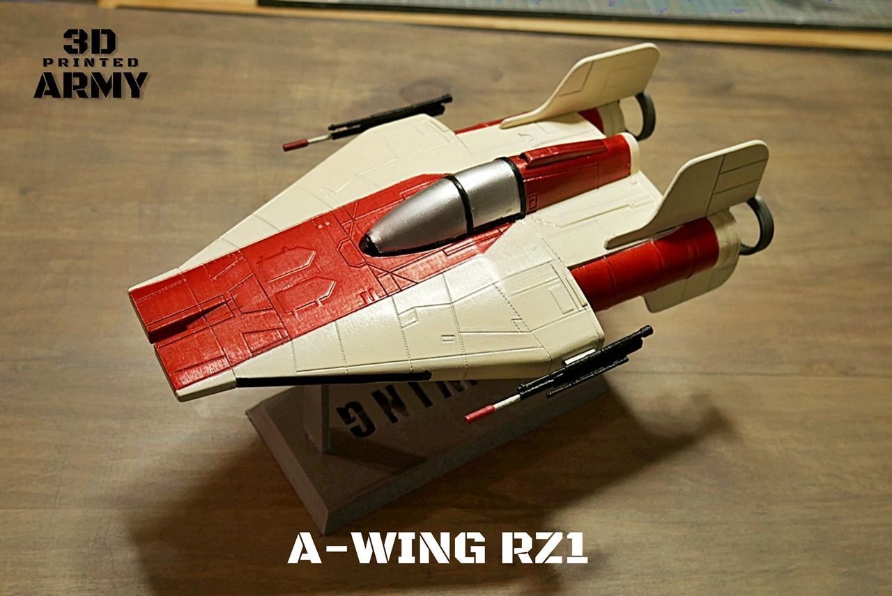 Star Wars A-WING RZ-1 starfighter  -3D Print STL files 3D print model_22