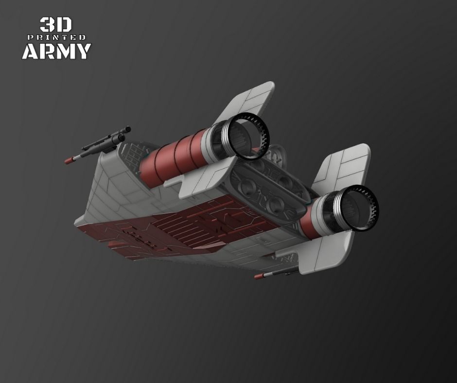 Star Wars A-WING RZ-1 starfighter  -3D Print STL files 3D print model_6