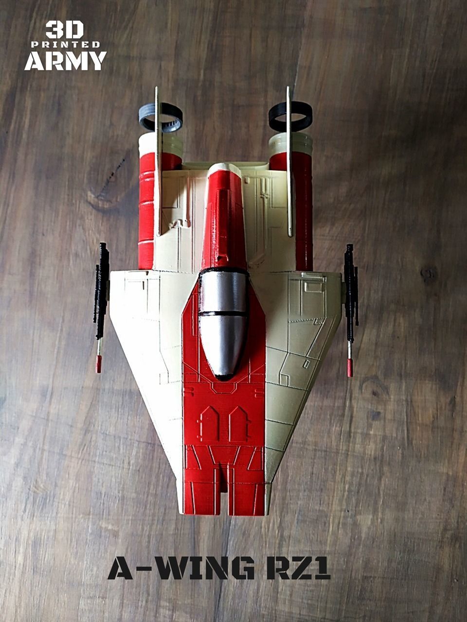 Star Wars A-WING RZ-1 starfighter  -3D Print STL files 3D print model_24