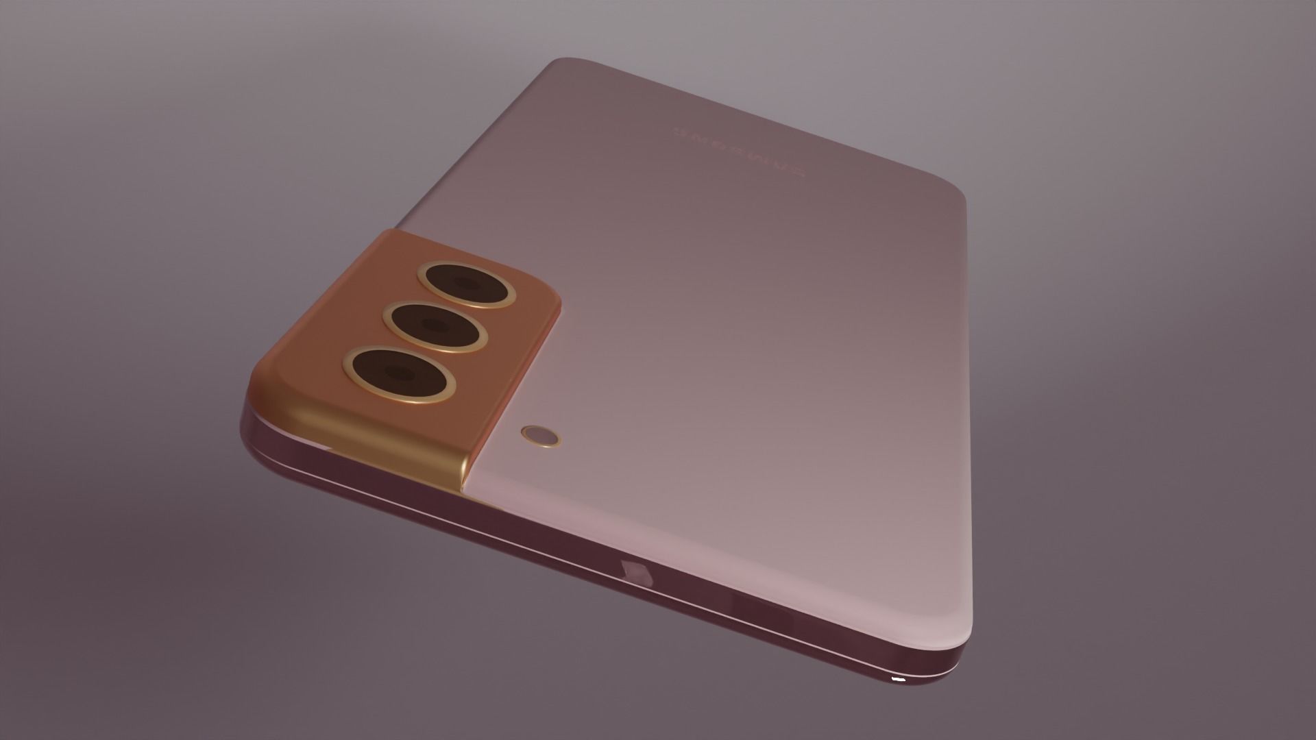 Samsung Galaxy S21 Pink Fantom Low-poly 3D model