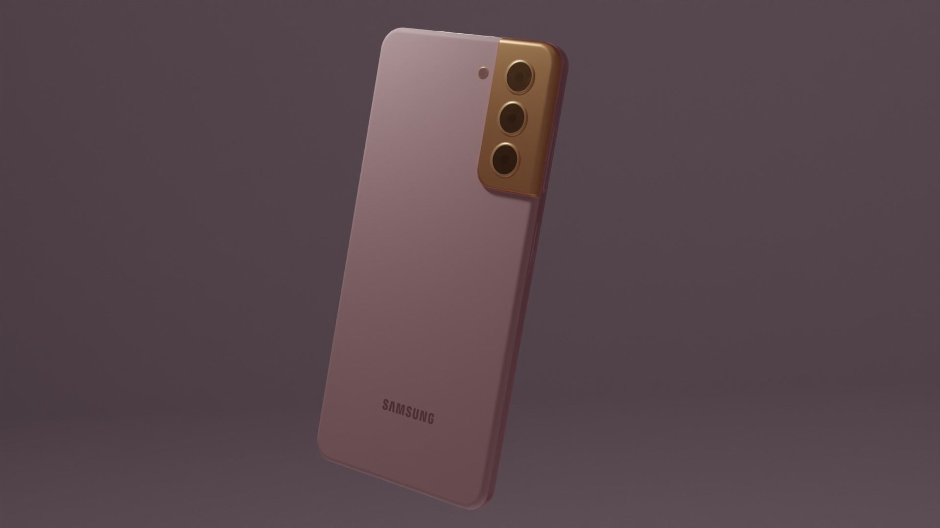 Samsung Galaxy S21 Pink Fantom Low-poly 3D model