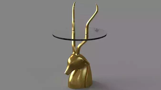 Ibex Side Table Brass