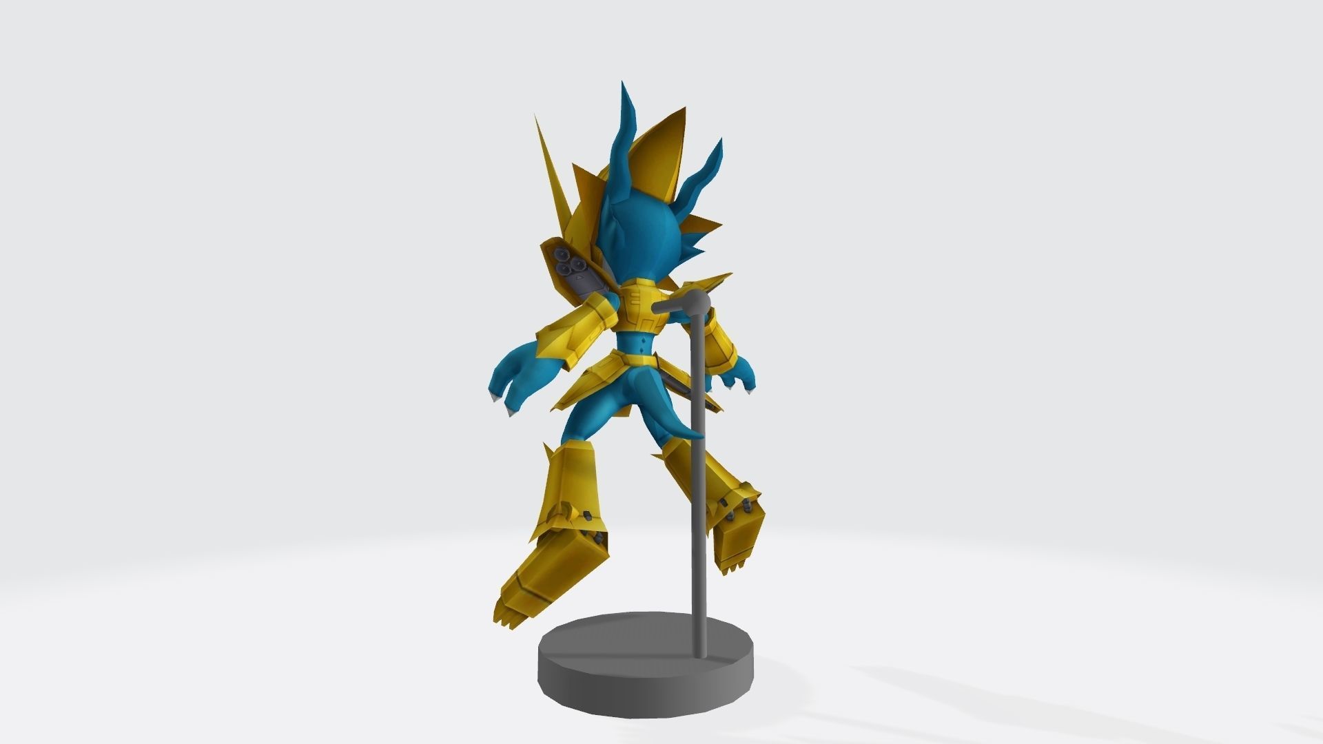 Magnamon SD 3D print model_2