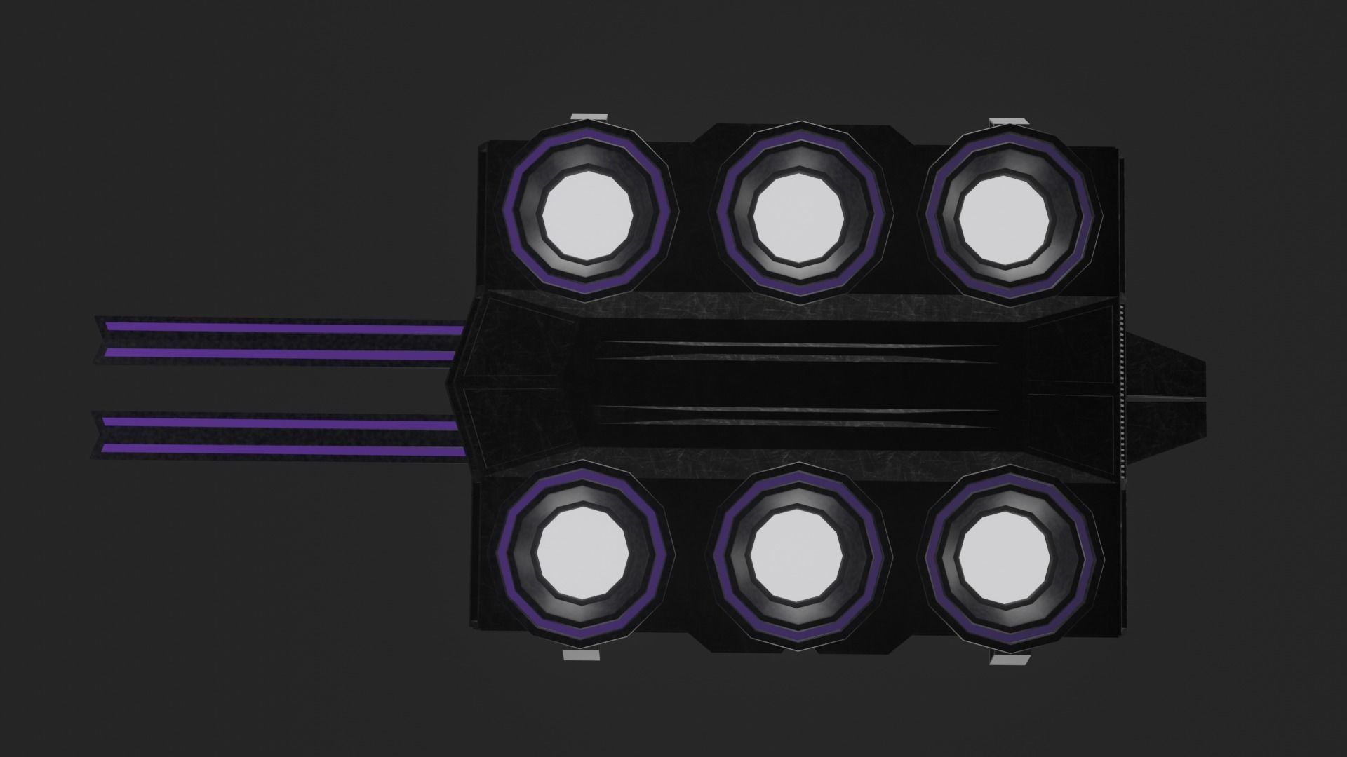 Flying tank of the future Low-poly 3D model_17