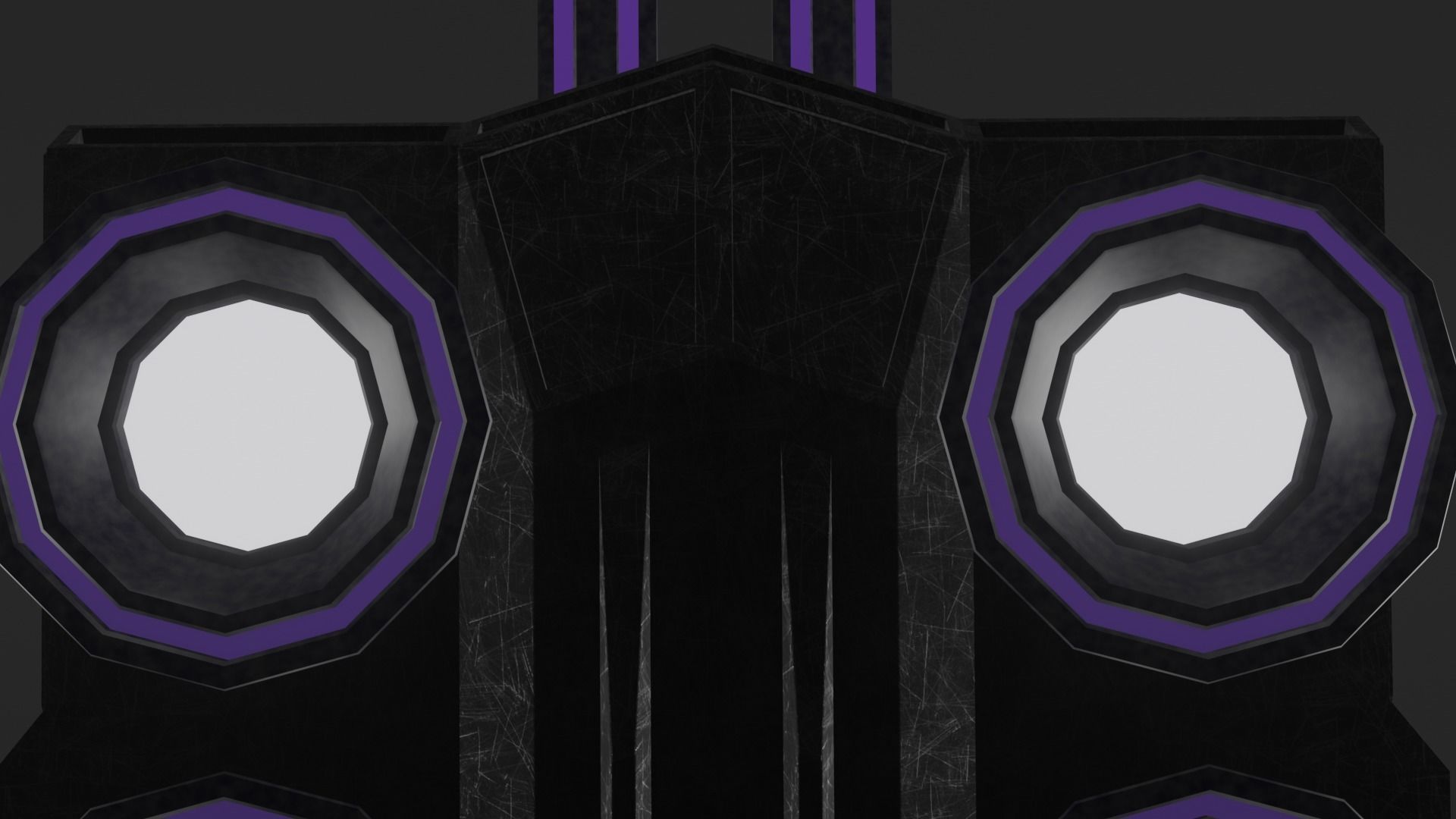 Flying tank of the future Low-poly 3D model_5