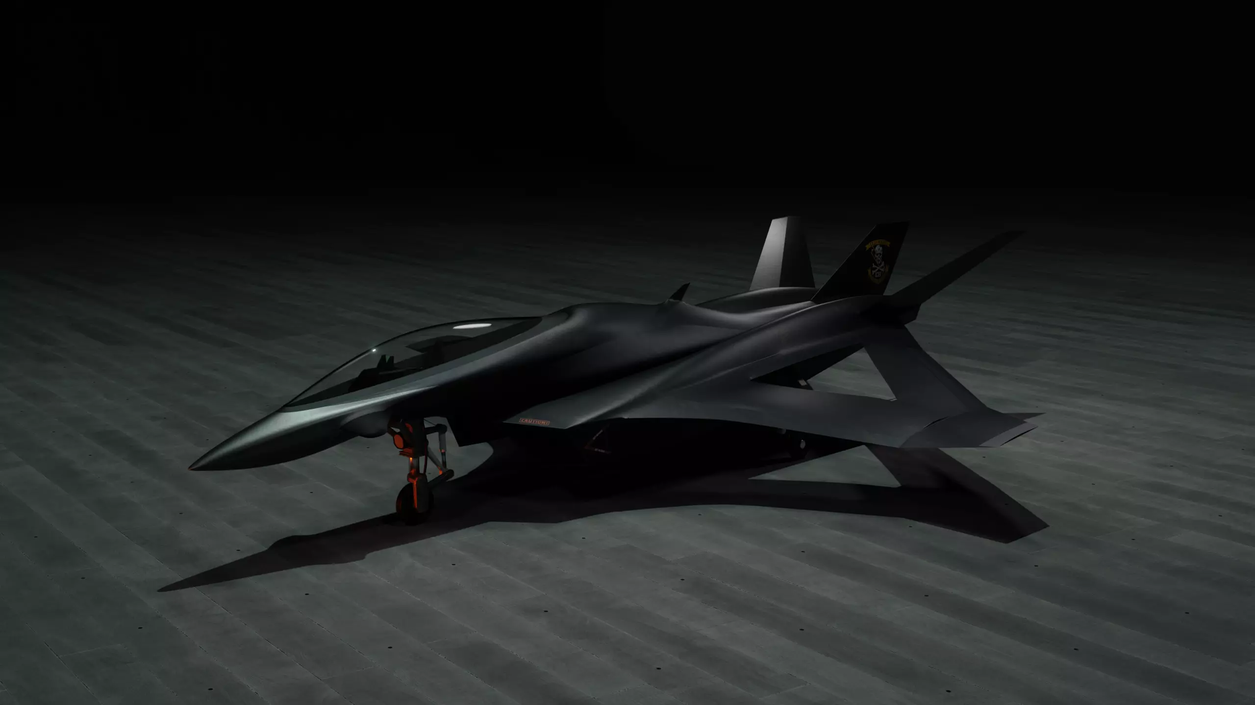 ZA Viper Multirole Strike Fighter Jet Low-poly 3D model