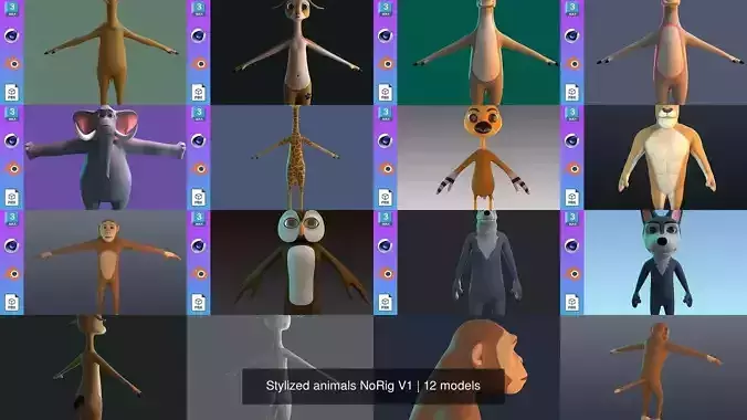 Stylized animals NoRig V1