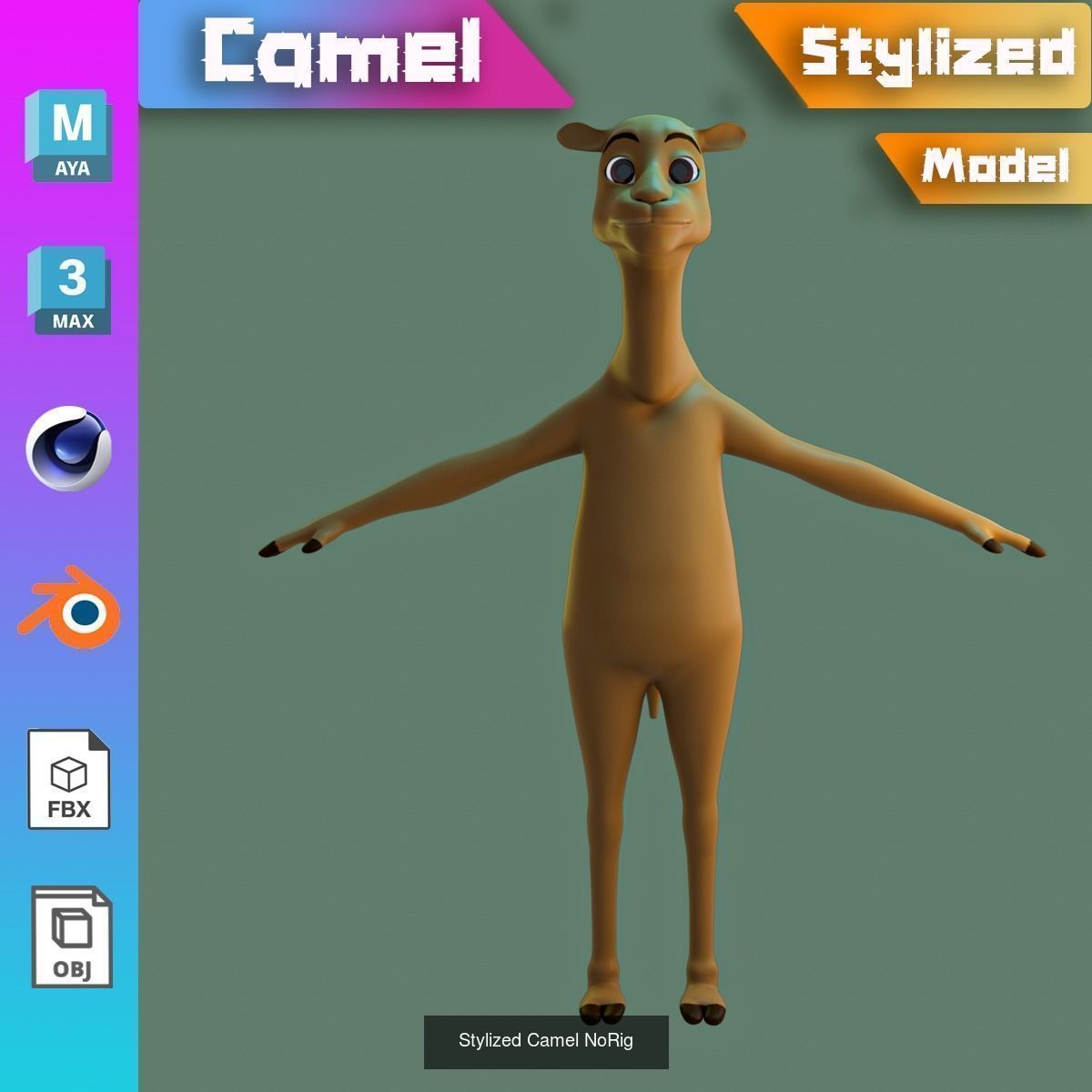 Stylized animals NoRig V1 3D Model Collection_2