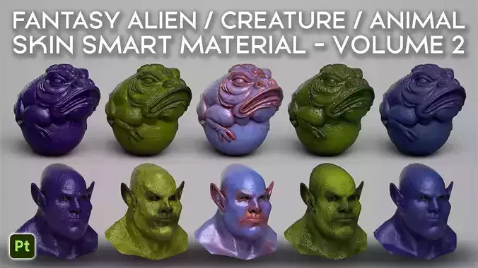Fantasy Alien - Creature - Animal Skin Smart Material - Volume 2