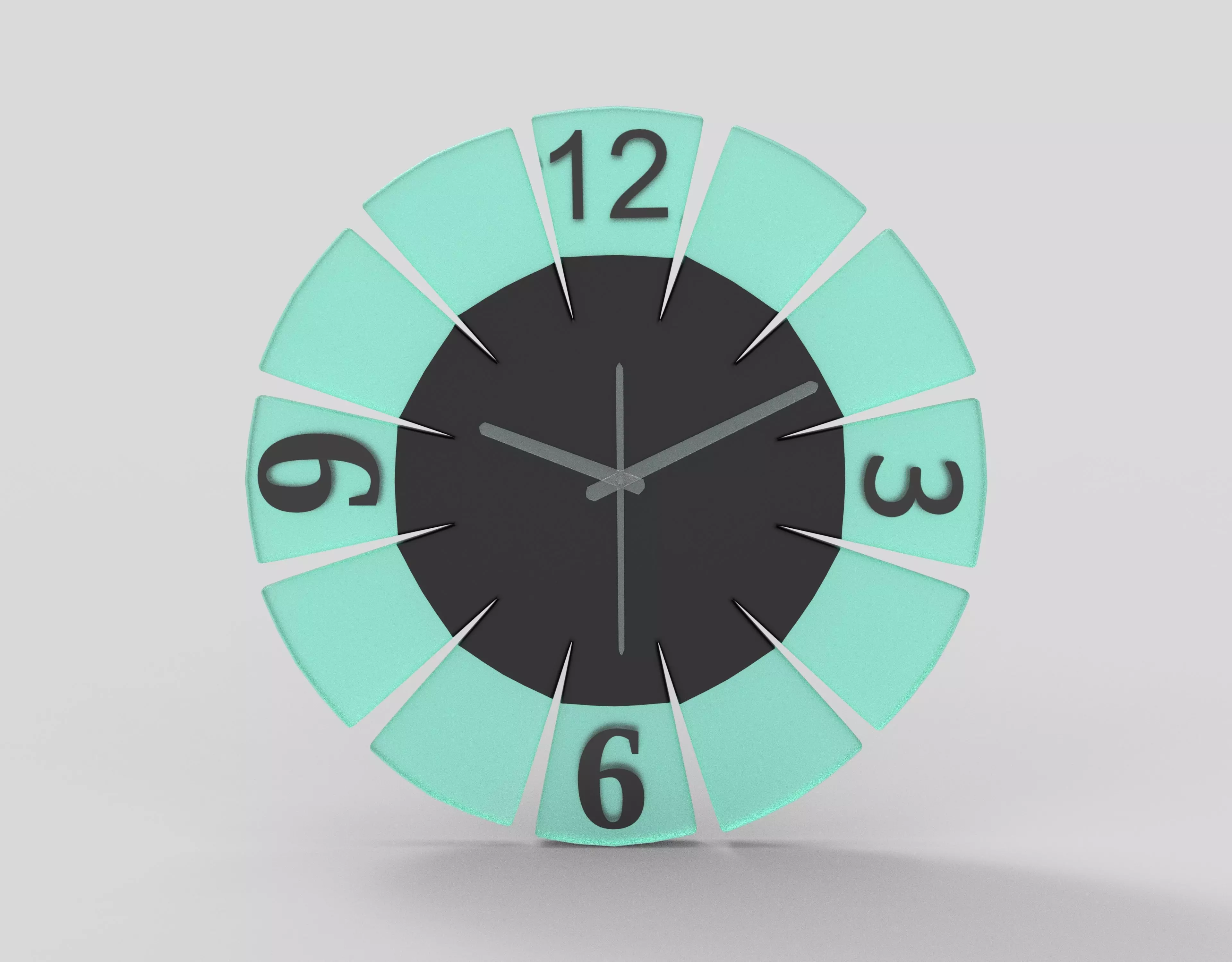 wall clock Free low-poly 3D model