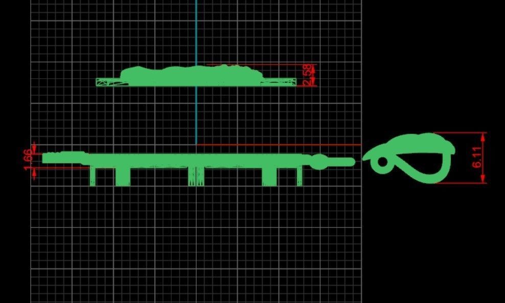 Pendant Pahlavi 3D print model_7