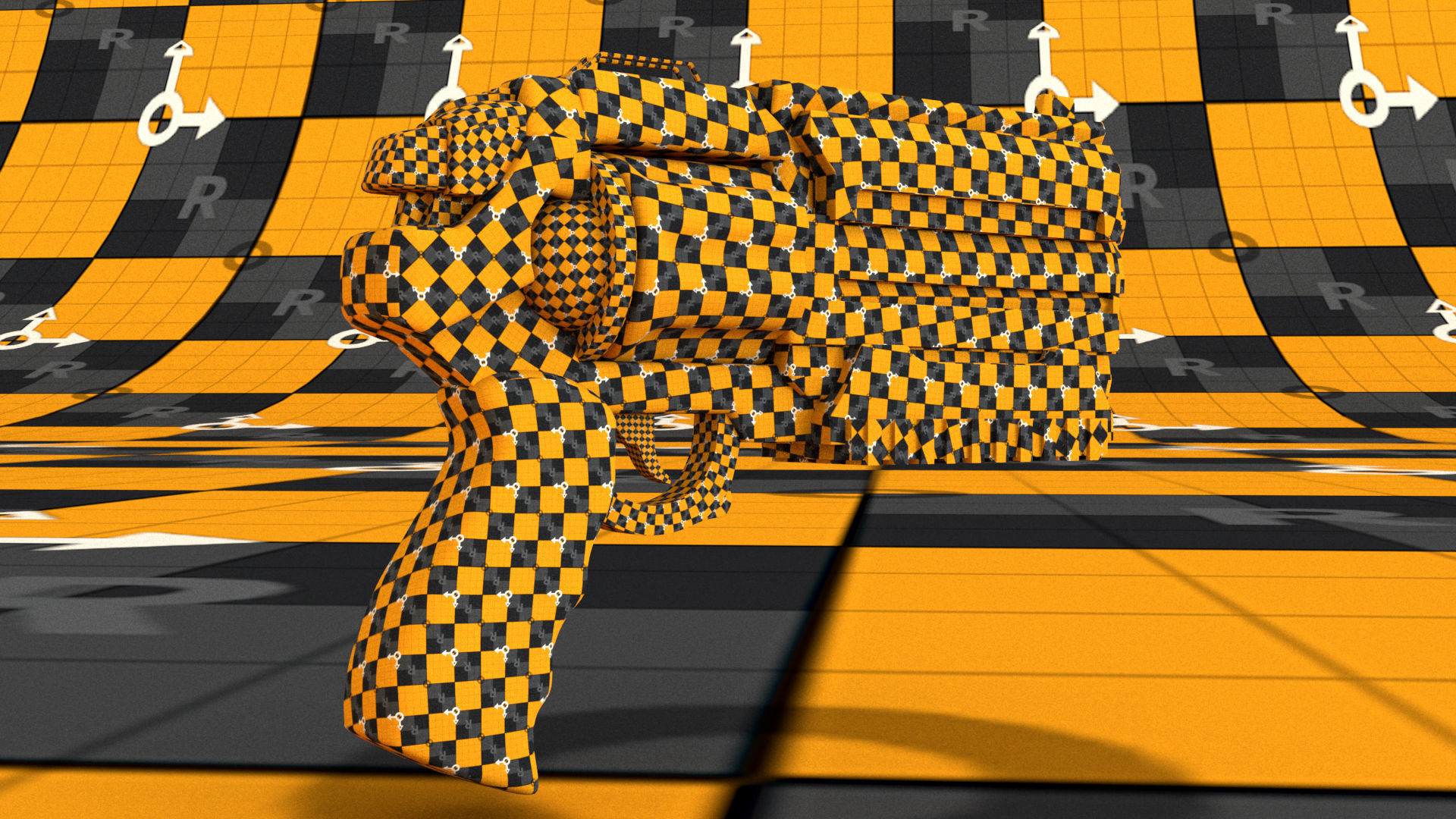 laos Game revolver Low-poly 3D model_14