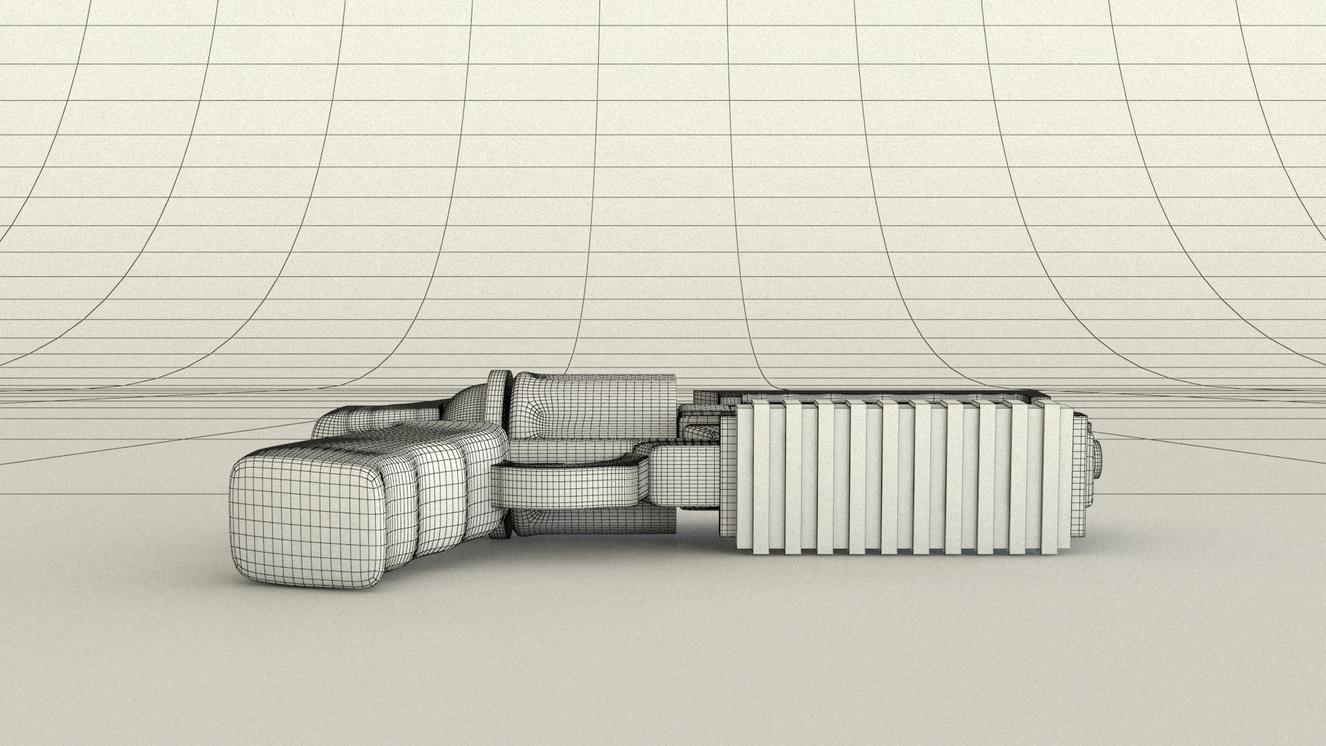 laos Game revolver Low-poly 3D model_10