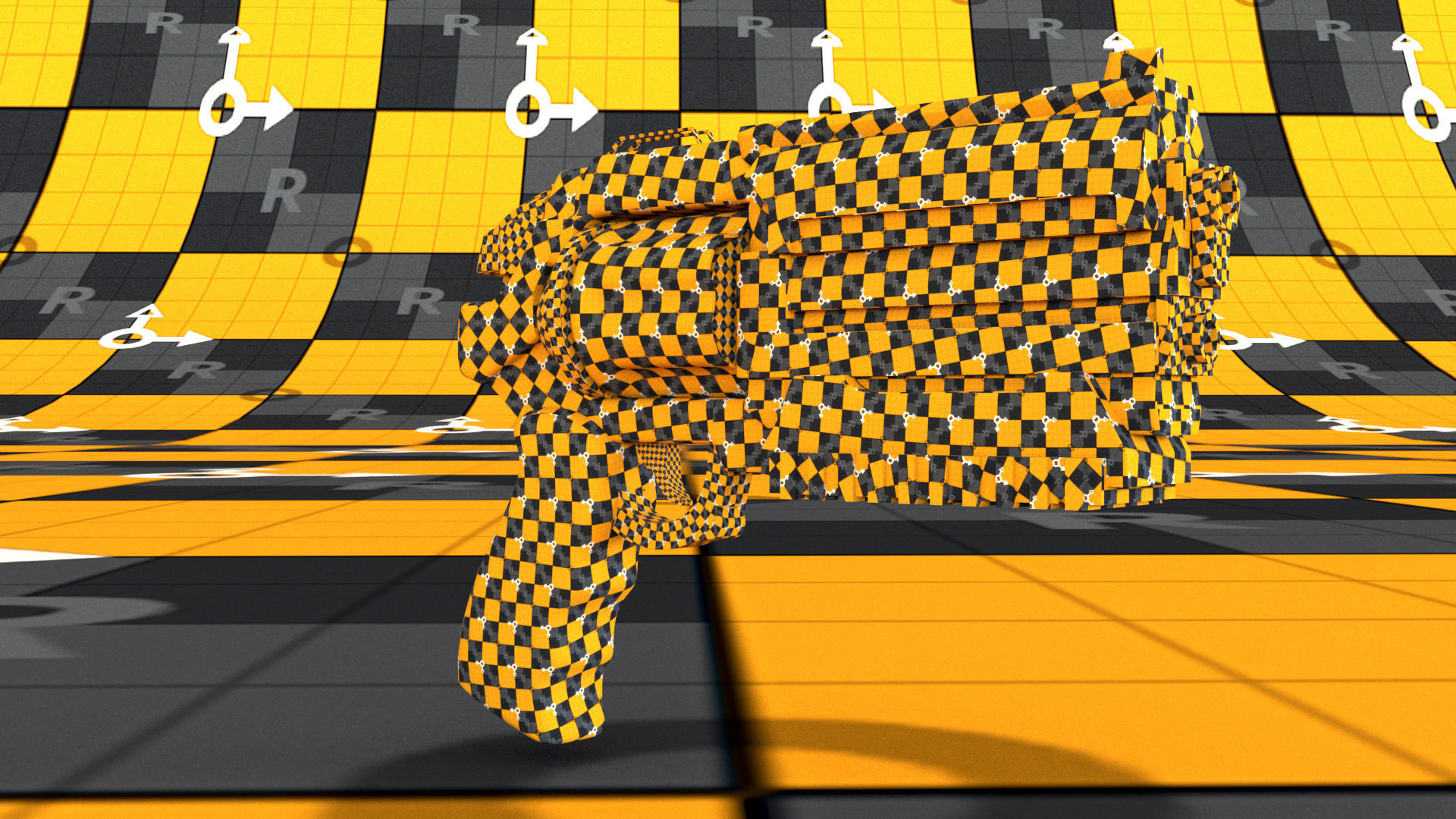 laos Game revolver Low-poly 3D model_15