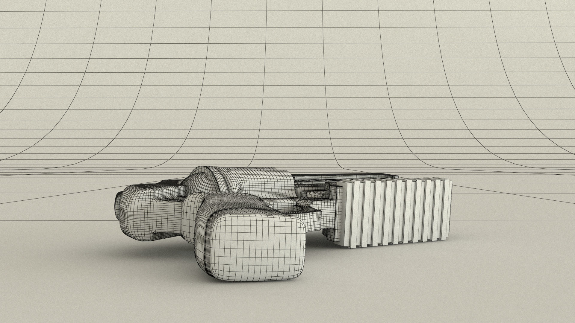 laos Game revolver Low-poly 3D model_11