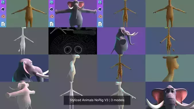 Stylized Animals NoRig V3