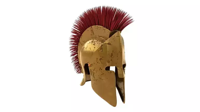 3D Greek Spartan Helmet