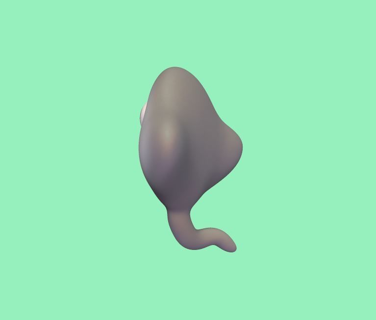 Happy Stingray 3D print model_3