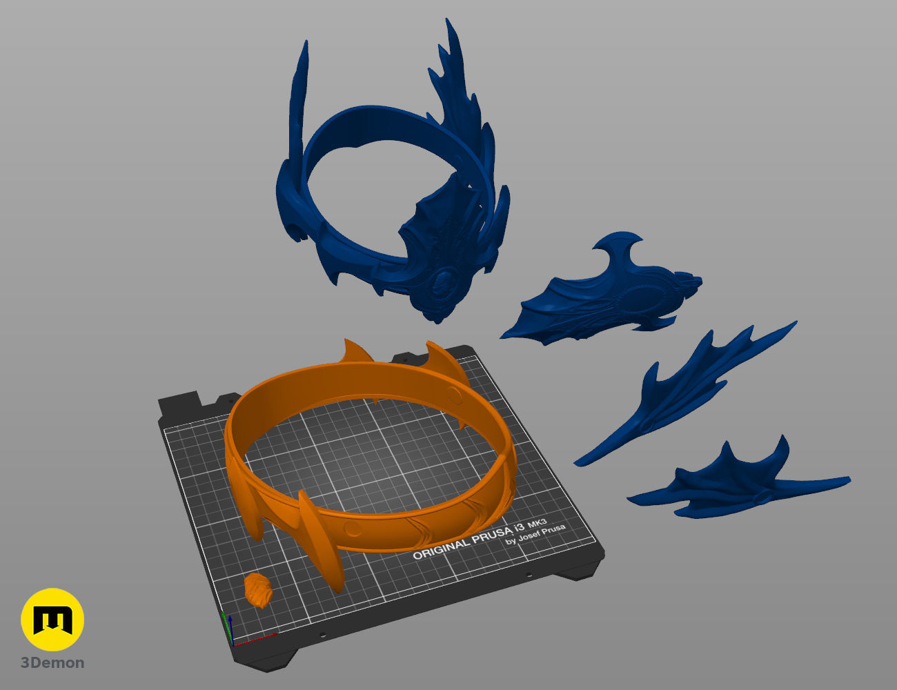 King Atlan Crown - Aquaman 3D print model_5