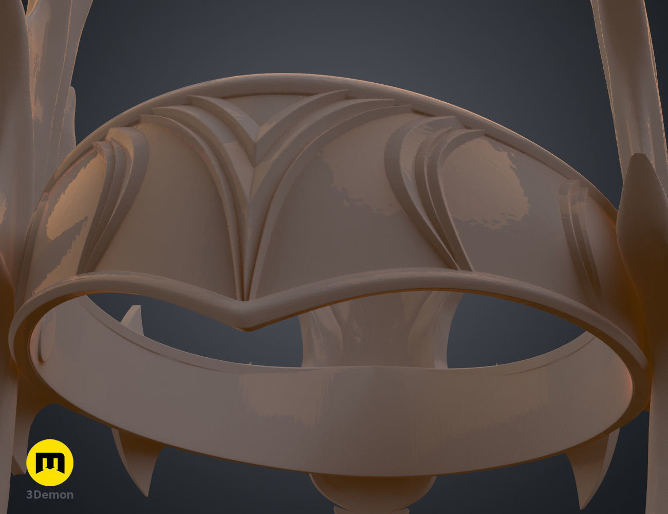 King Atlan Crown - Aquaman 3D print model_6