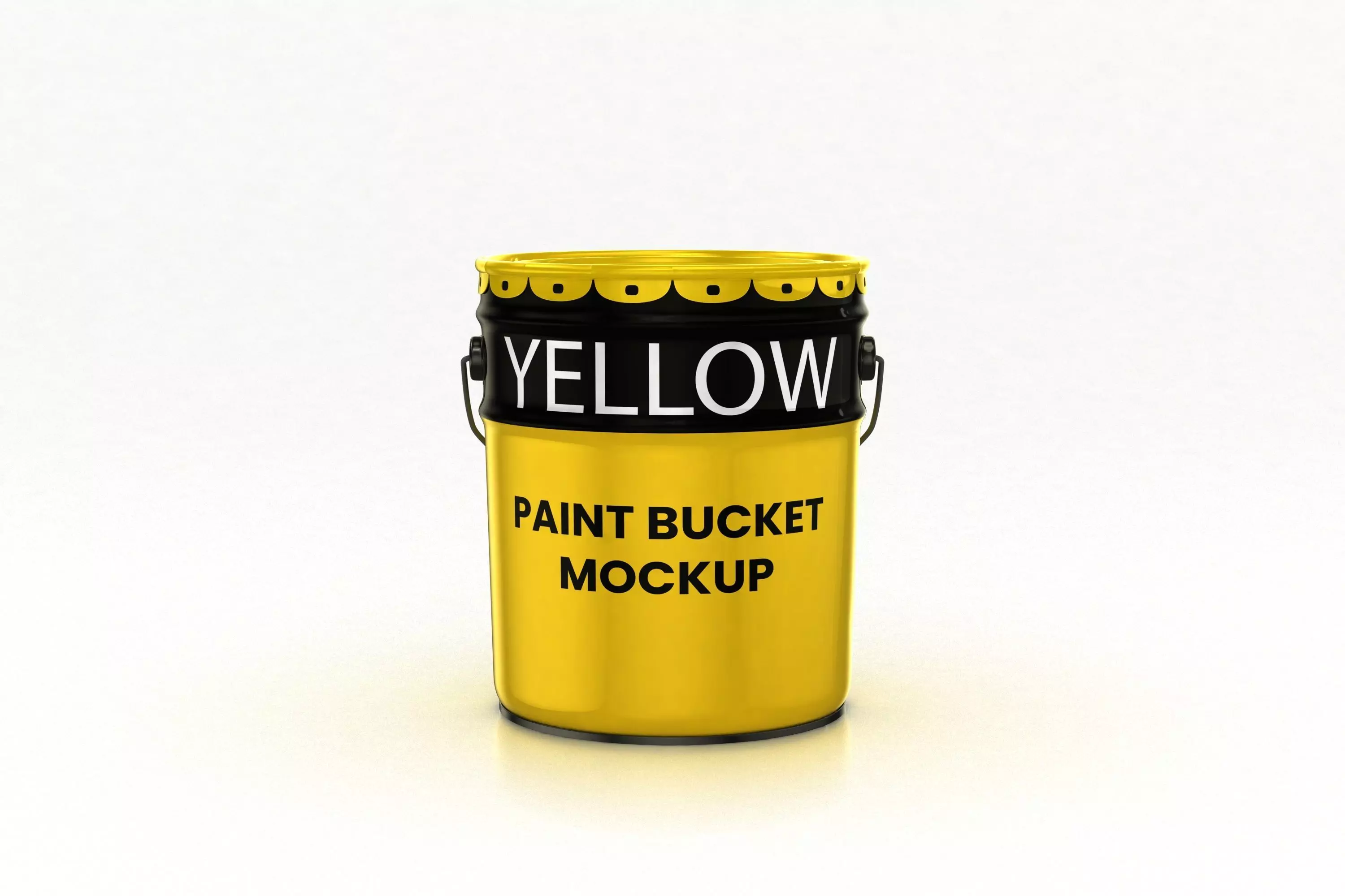 Metal Paint Bucket Mockup 3D model_0