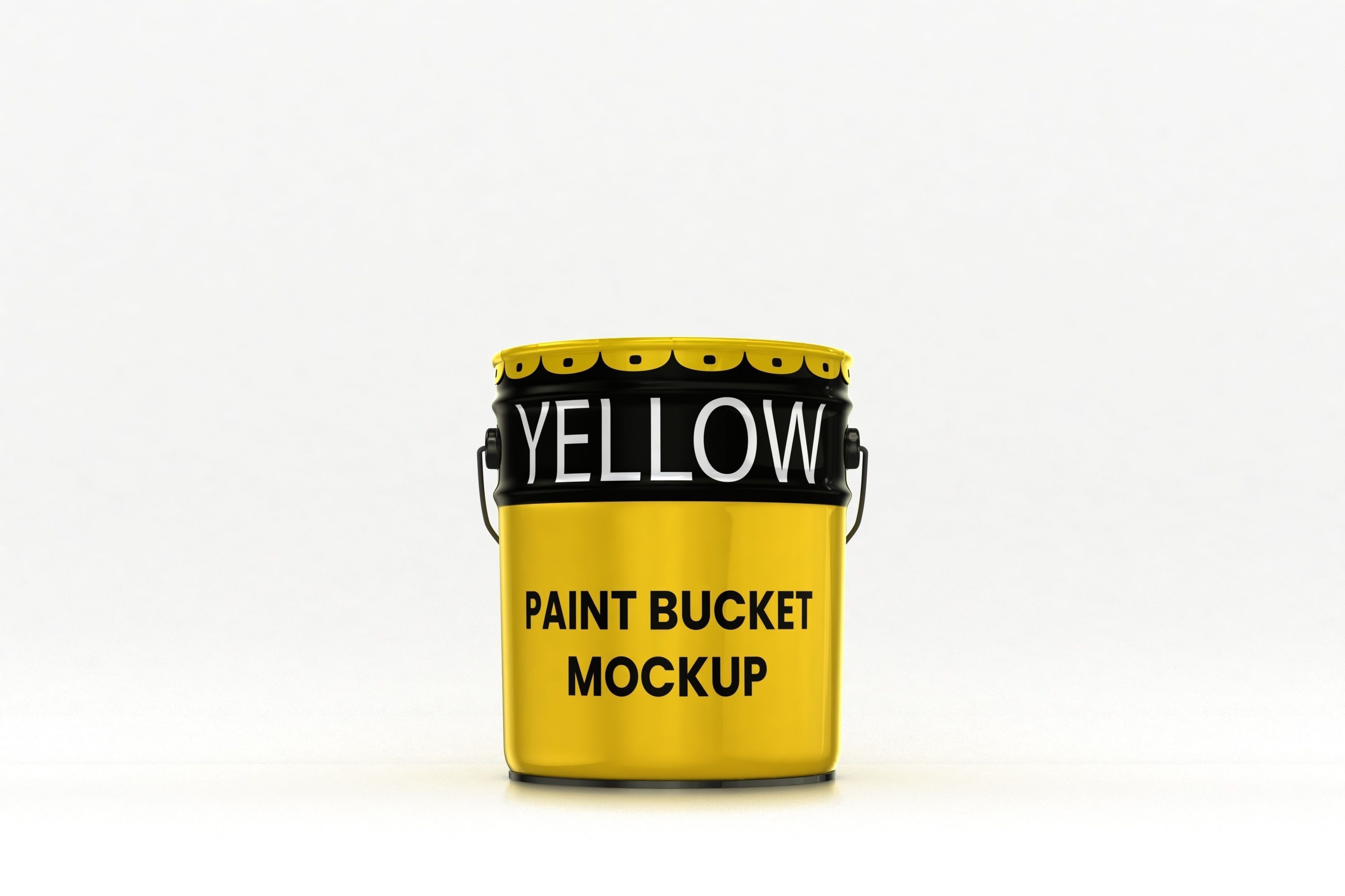 Metal Paint Bucket Mockup 3D model_8