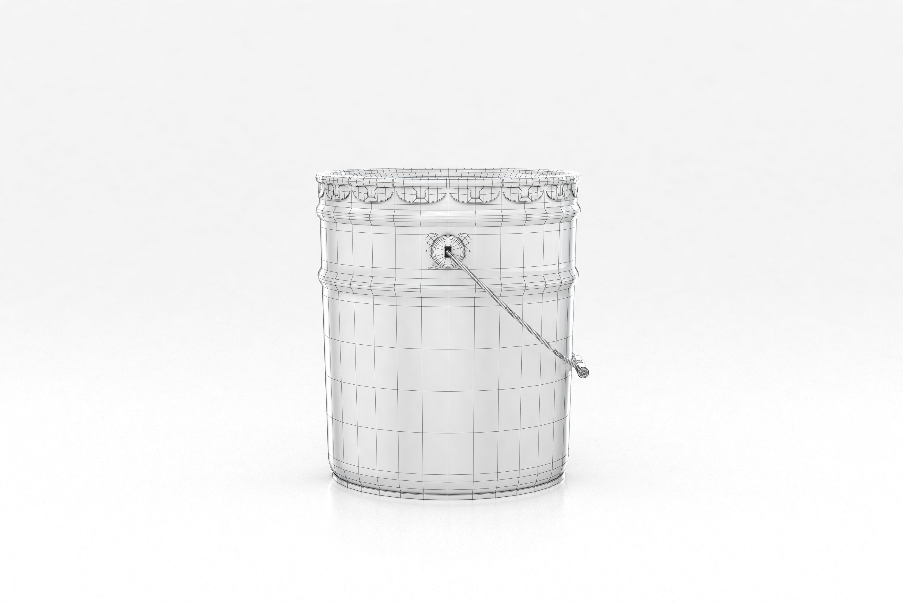 Metal Paint Bucket Mockup 3D model_13