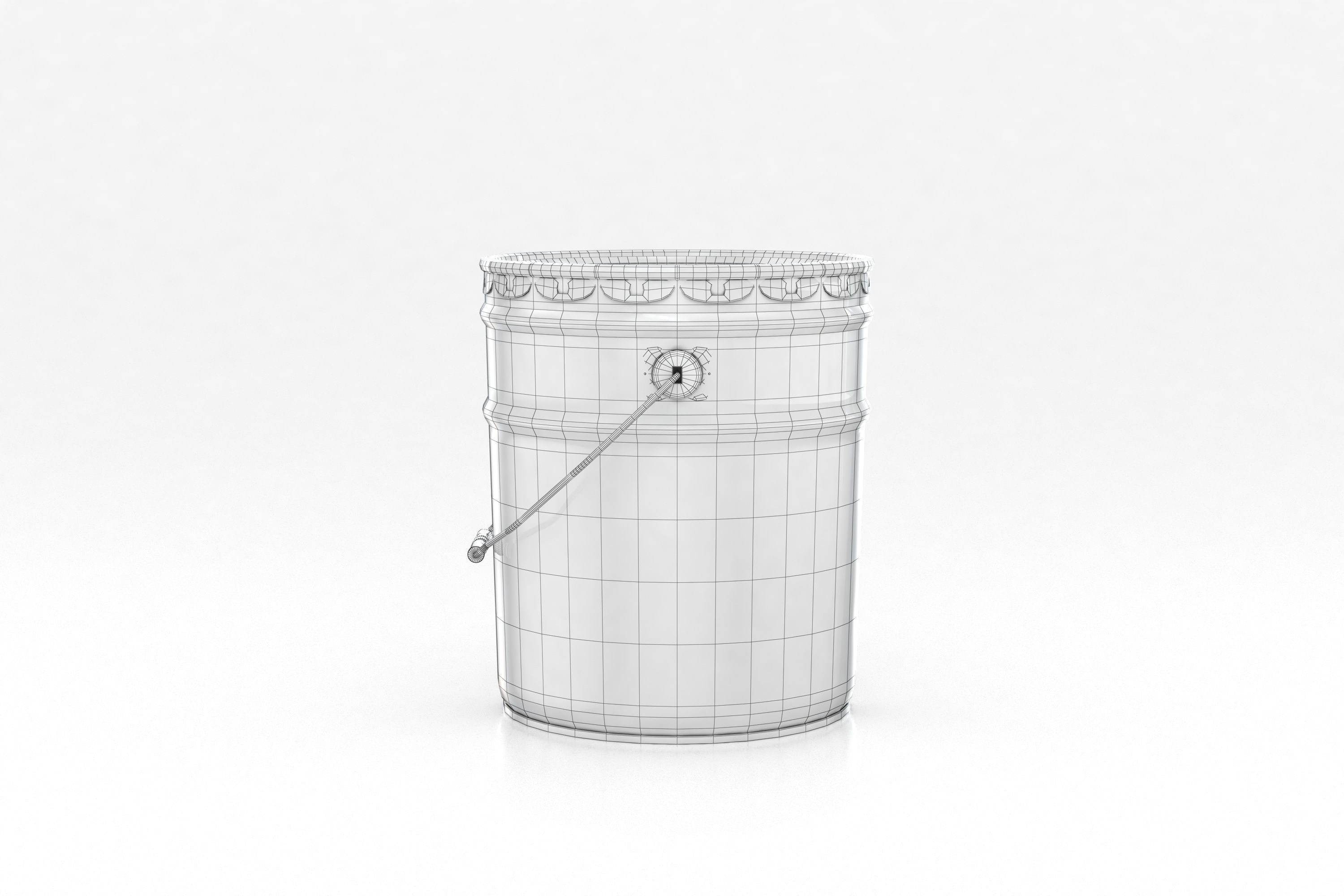Metal Paint Bucket Mockup 3D model_10