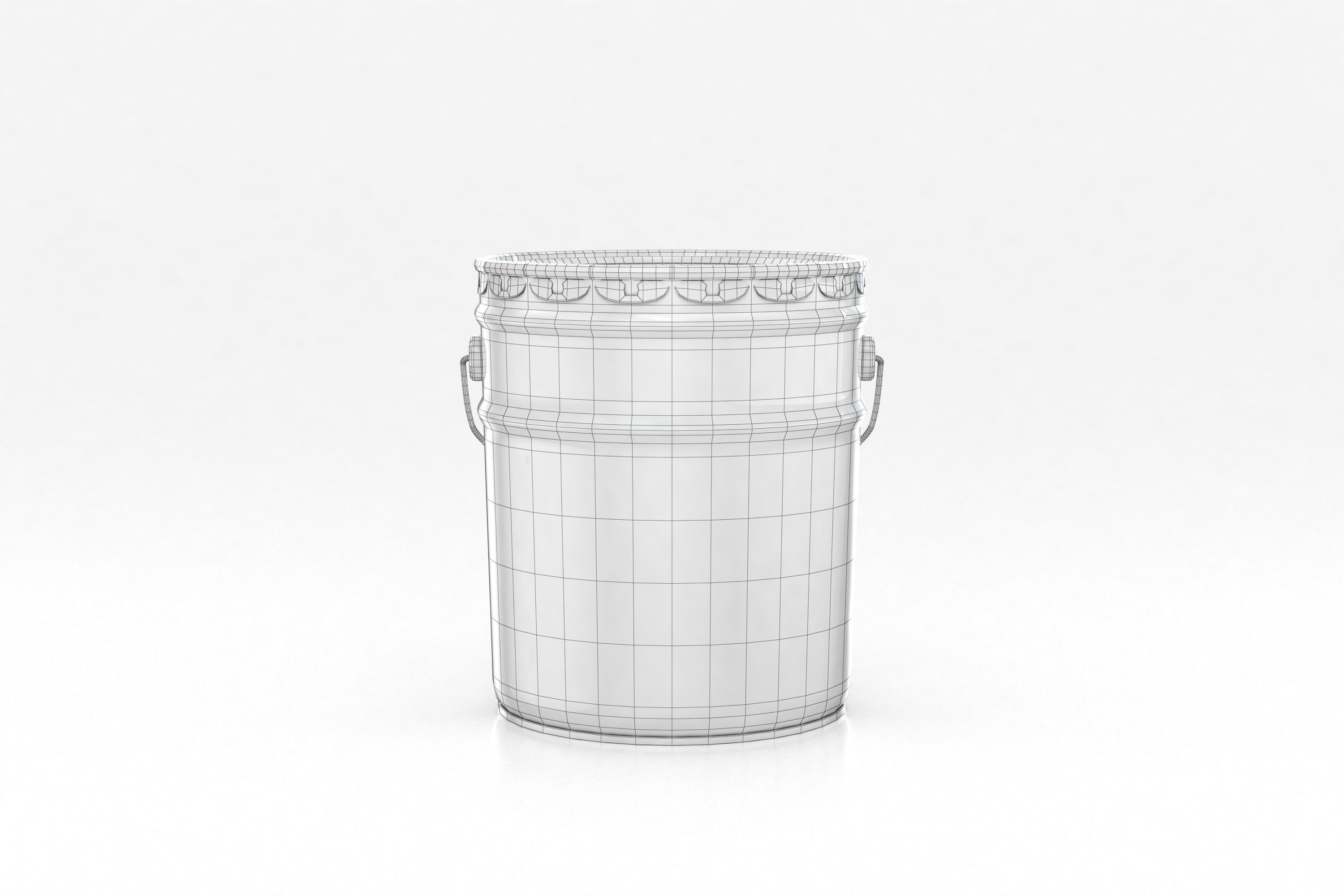 Metal Paint Bucket Mockup 3D model_9