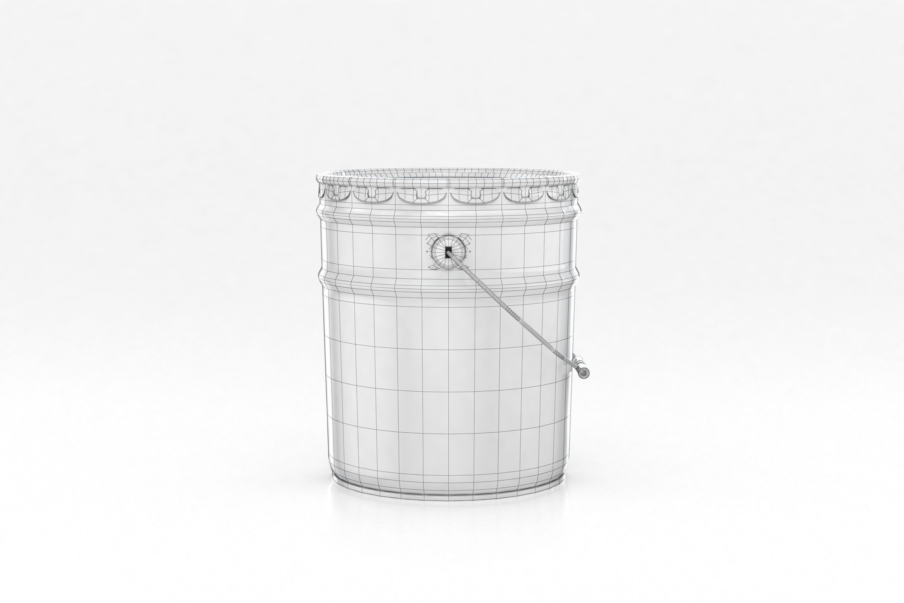 Metal Paint Bucket Mockup 3D model_12