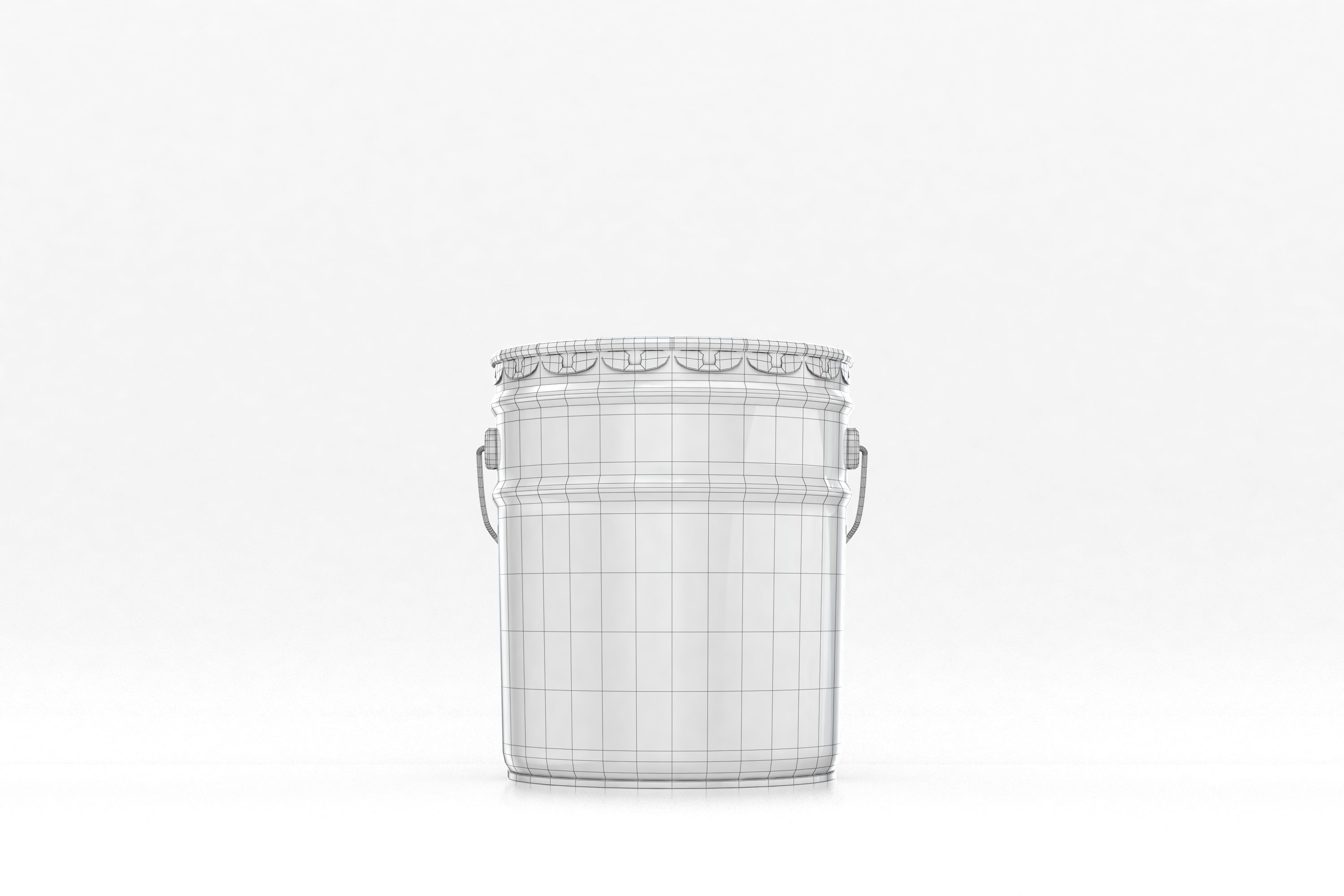 Metal Paint Bucket Mockup 3D model_16
