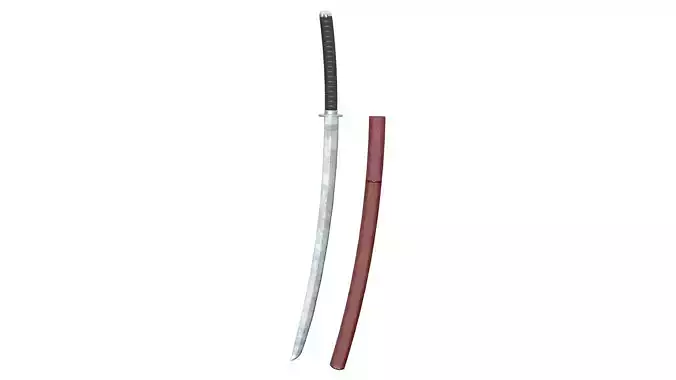 Double Hand Katana Sword and Scabbard