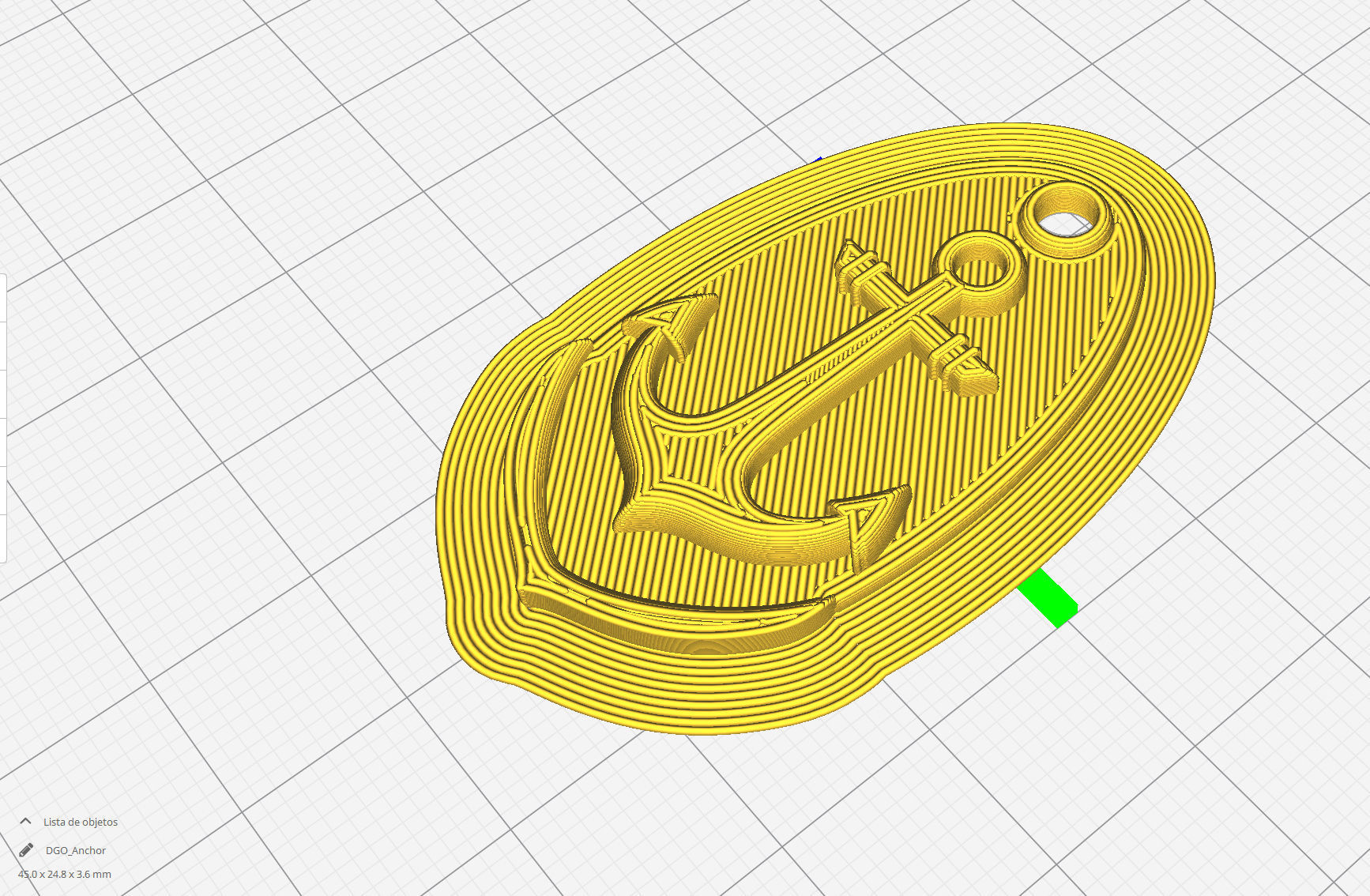 Anchor silver 3D print model_6