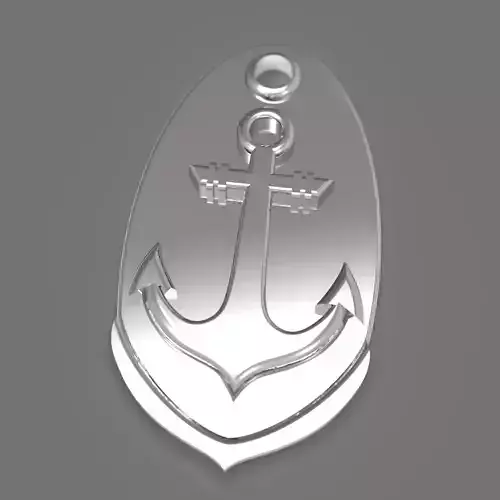 Anchor silver 3D print model