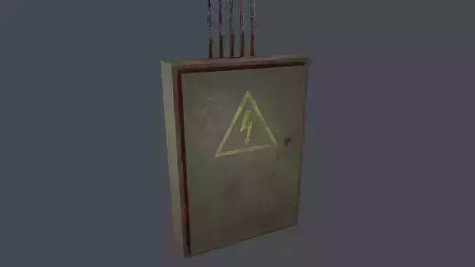 Electric Box 3D Model Low-poly 3D model