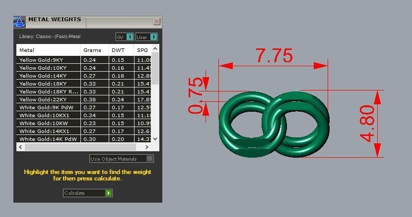 ELO CHAIN BRACELET MADRID 3D print model_8