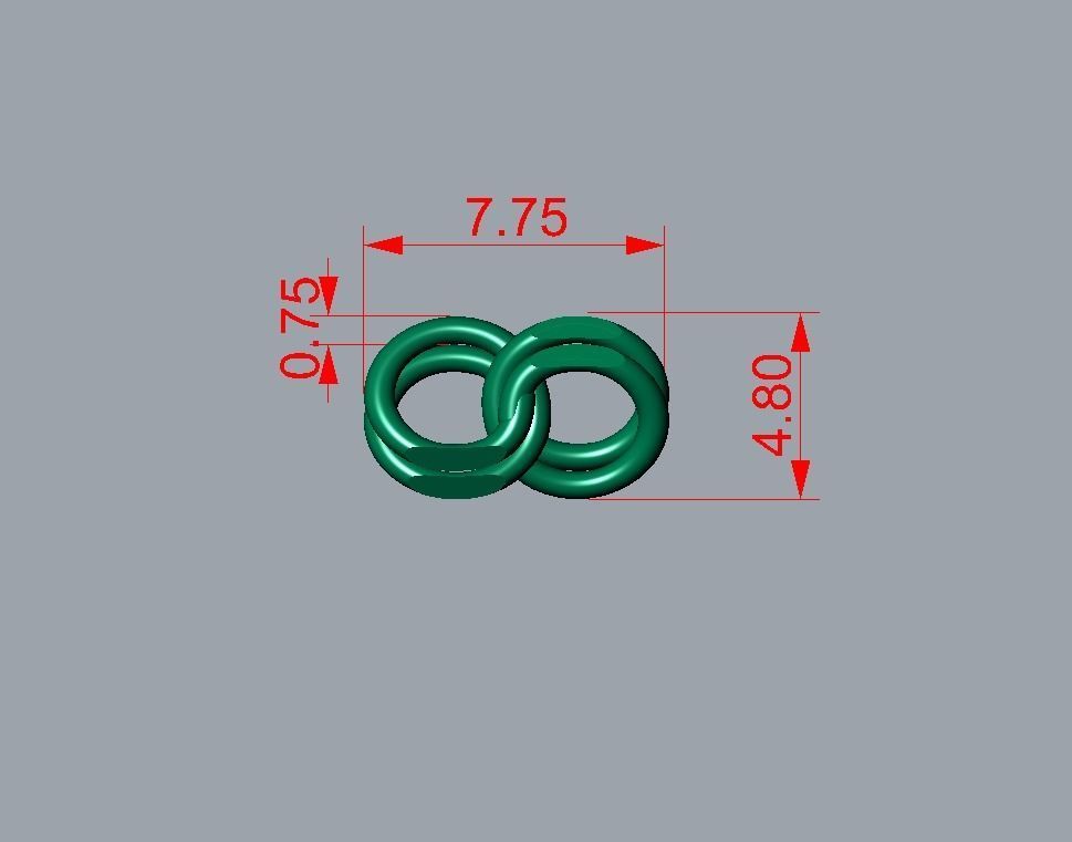 ELO CHAIN BRACELET MADRID 3D print model_7