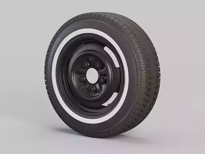 Classic Wheel and Tyre 3D model