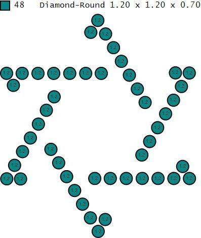 Pendant David Star 3D print model_30