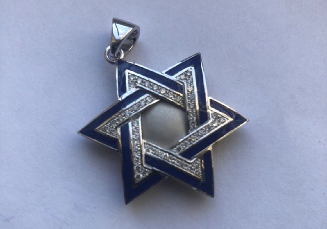 Pendant David Star 3D print model_10