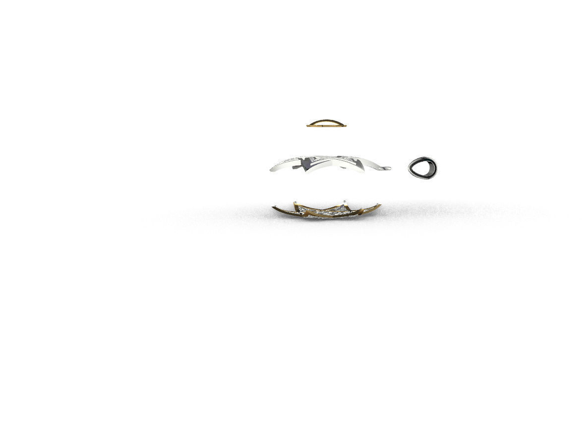 Pendant David Star 3D print model_22