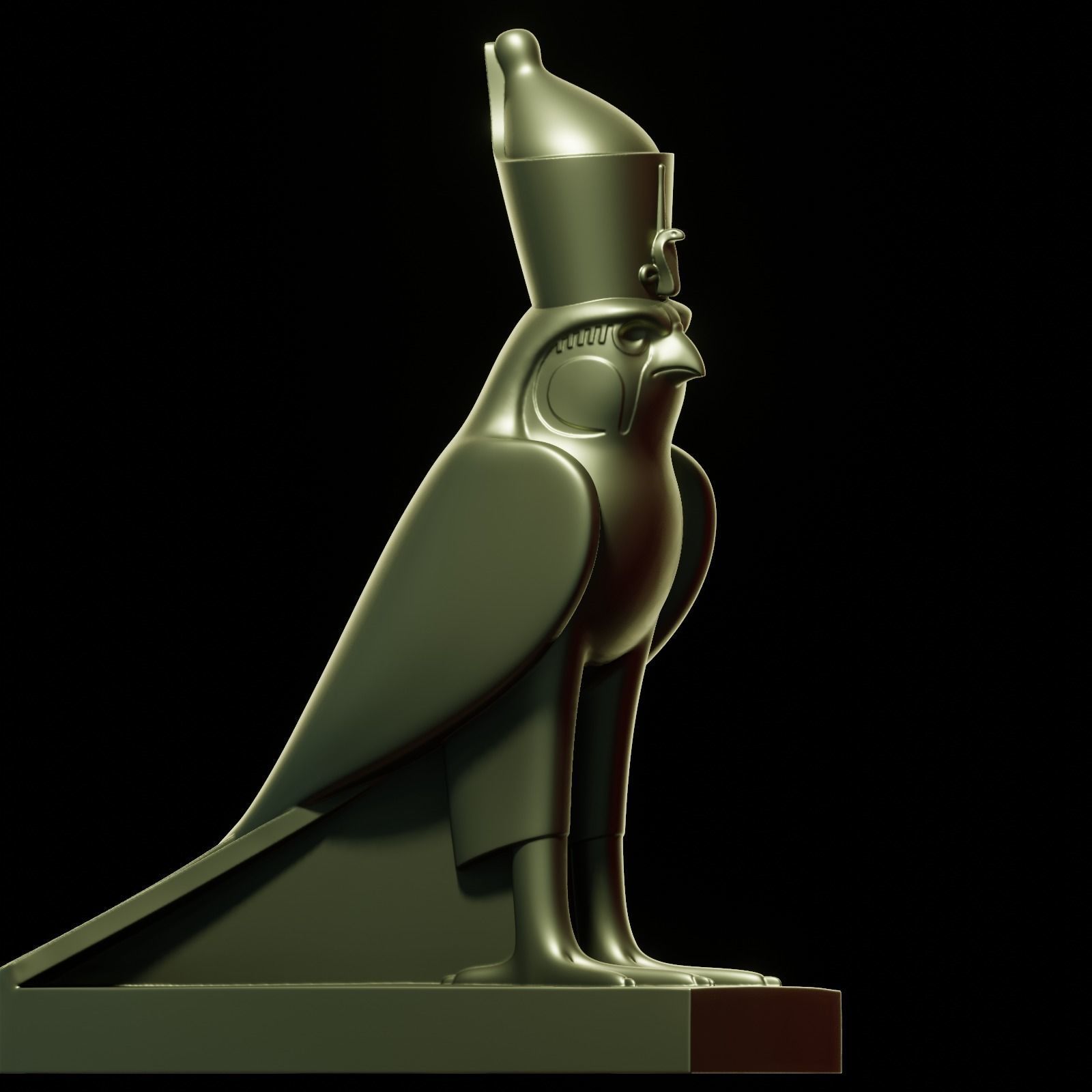 Horus bird 3D print model_24