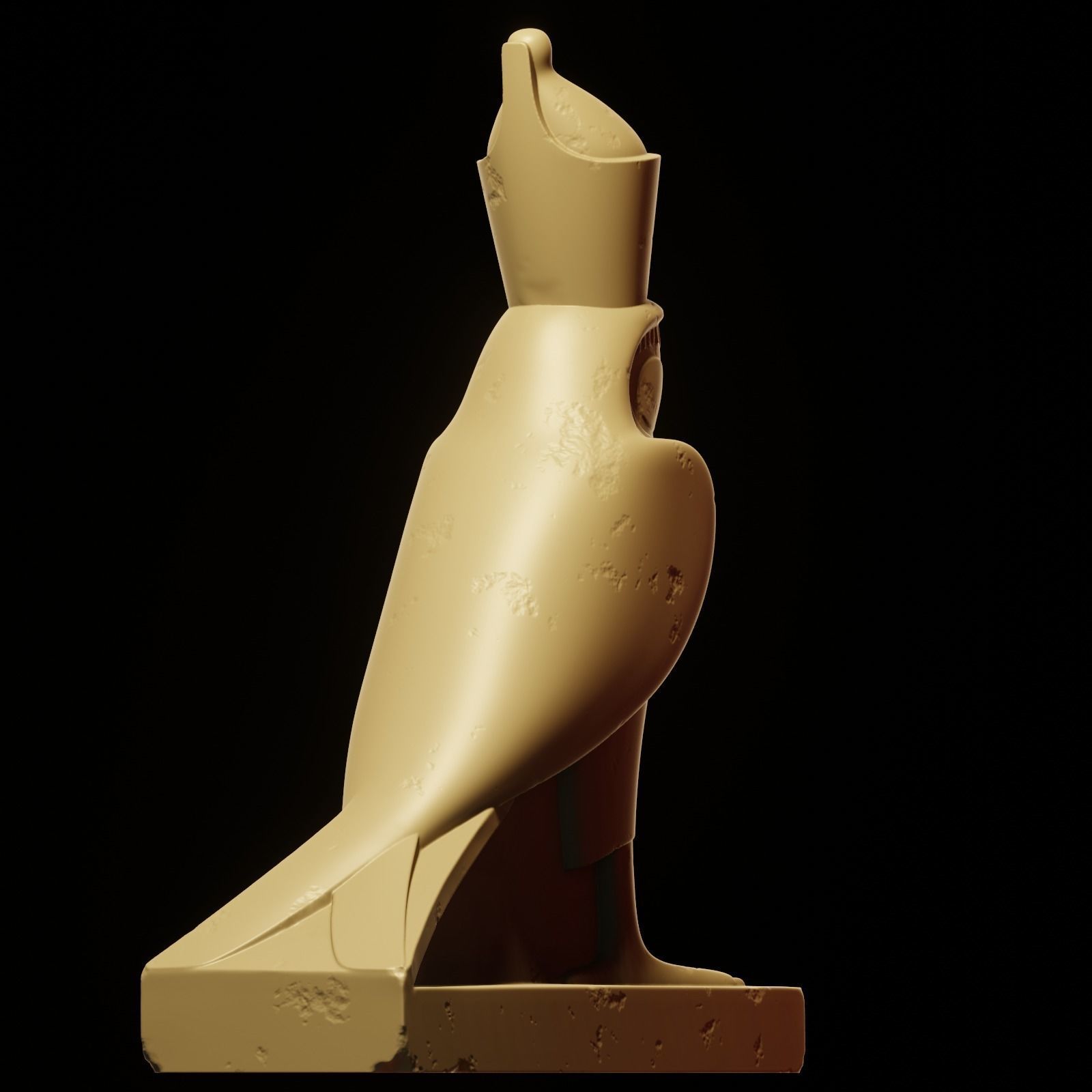 Horus bird 3D print model_34